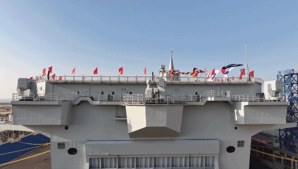 中国通讯社-独占動画丨満載排水量40,000トン以上！海軍の四川艦
