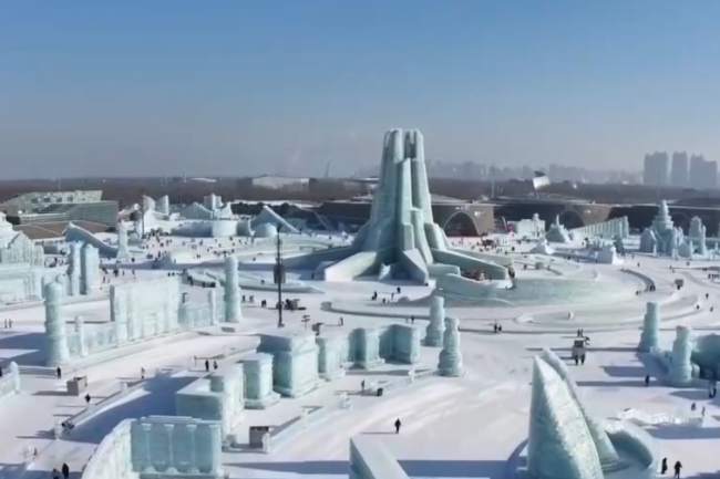 冰雪大世界裡的亞冬會“打卡點” 你集齊了幾個？