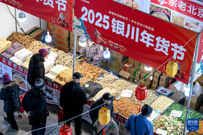 Yinchuan: Beli barang-barang Tahun Baru untuk menyambut Festival Musim Semi