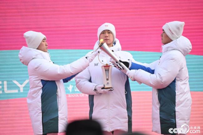 Harbin Asian Winter Conference: Torch Relay Fire Fire Fire-Ceremony Torn-Event. wurde in Harbin festgehalten. Visual China </p> <p class = 