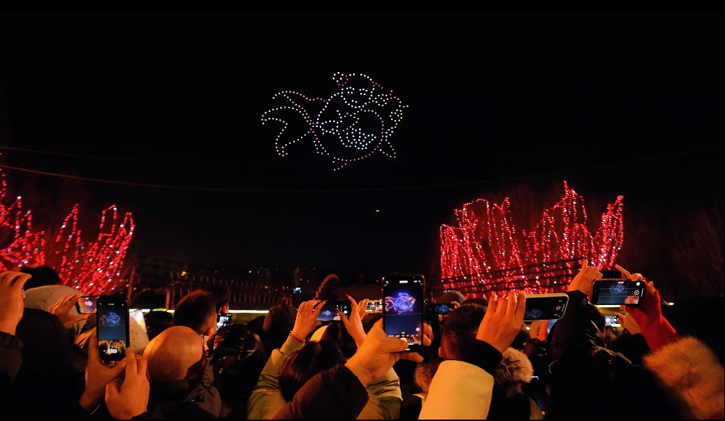 Tiancai Yeni Yıl'ı kutluyor | On bin fener, bin yaşındaki antik kasabayı güzelleştiren şiir ve resim yapan ulusal tarzı, fener festivalini kutluyor 