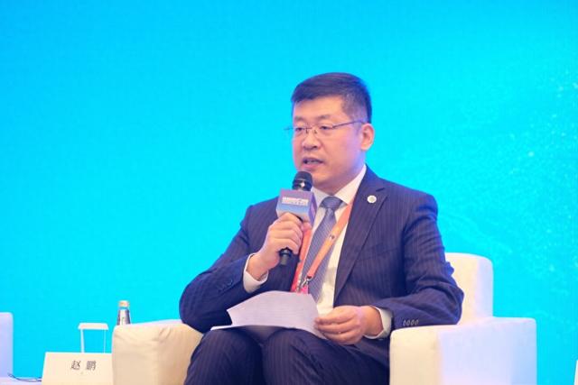 中国人保总裁赵鹏在2025陆家嘴论坛“全体大会八：完善绿色金融政策、标准和产品体系”上 澎湃新闻记者 胡志挺 图