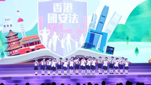 香港青少年以各種形式表達守護香港安定繁榮的心聲