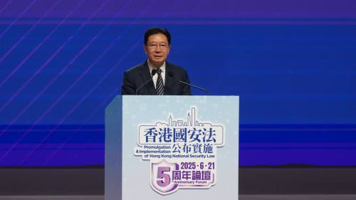 周霽：以法治固安全　以安全護發展　以發展惠民生促繁榮