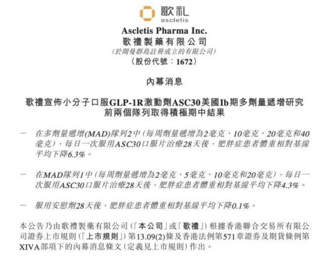 歌礼、石药专利对垒！国产减肥药爆发，信达之后谁将接棒？