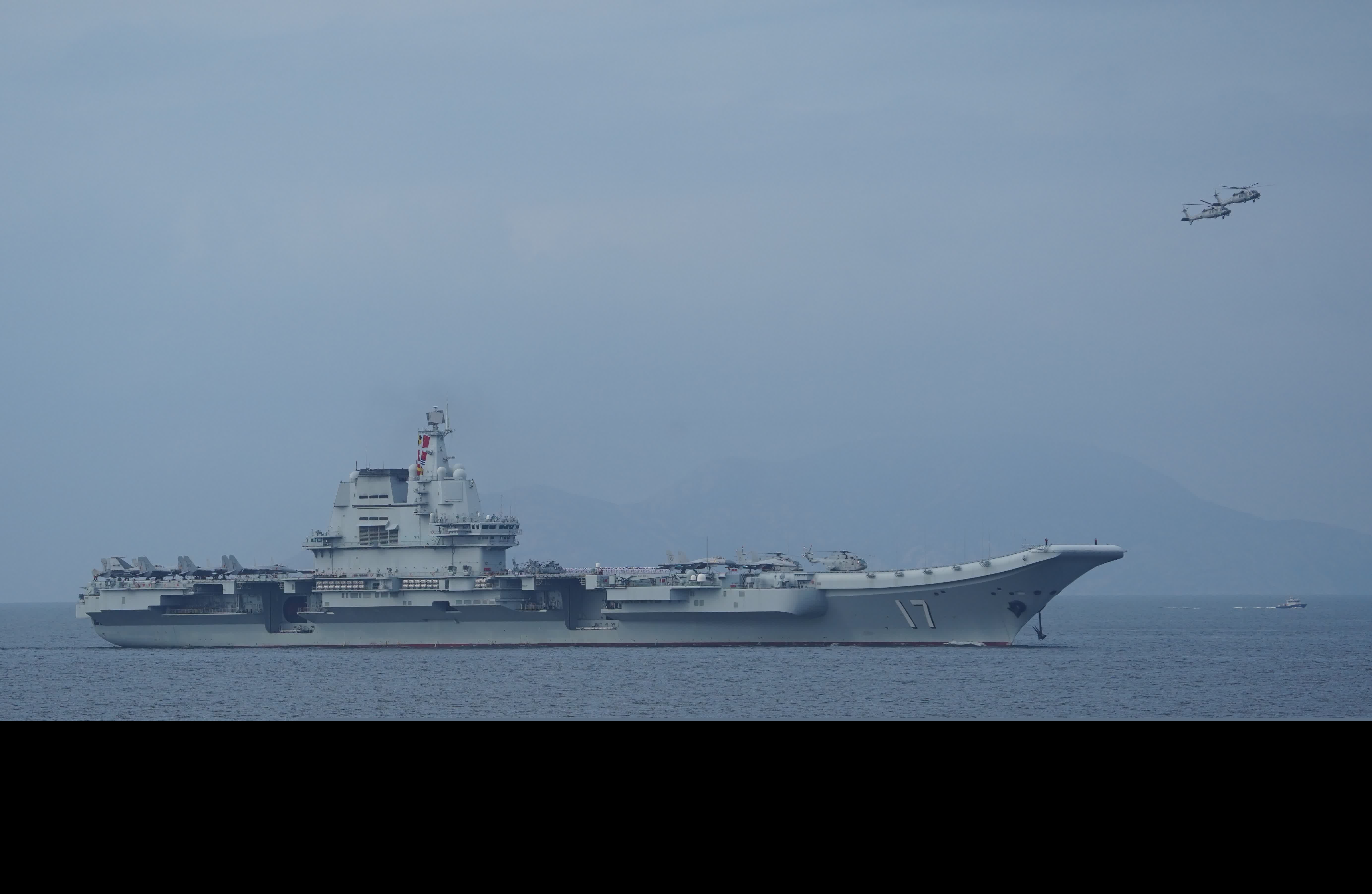 山東艦航母編隊訪港（香港文匯報記者曾興偉 攝）