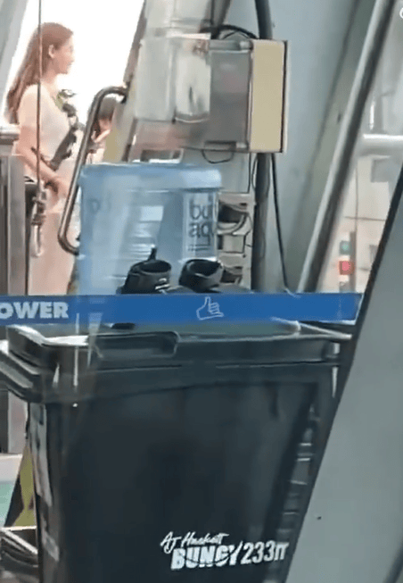 网友偶遇杨颖带小海绵蹦极 画面有爱氛围温馨 