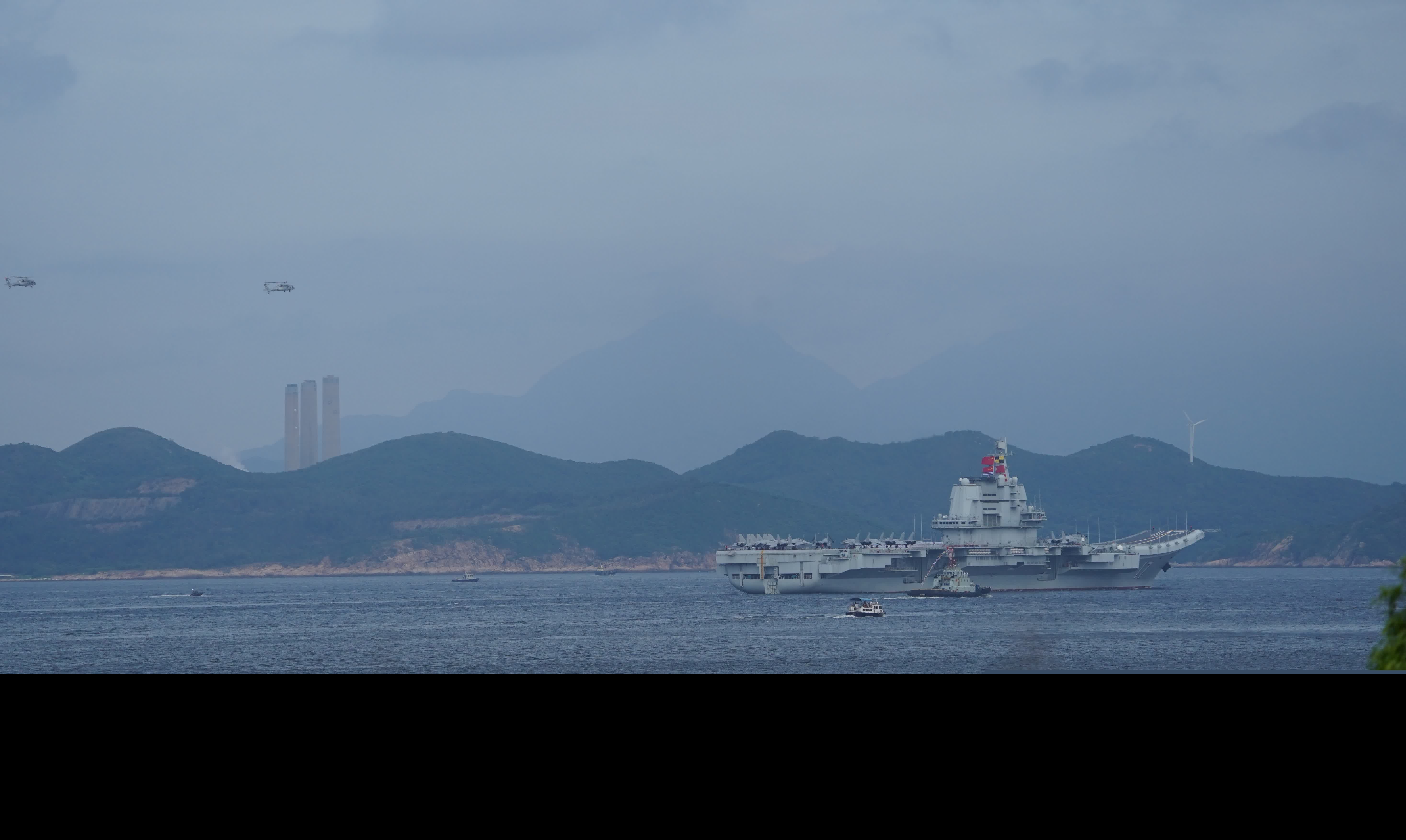 山東艦航母編隊訪港（香港文匯報記者曾興偉 攝）