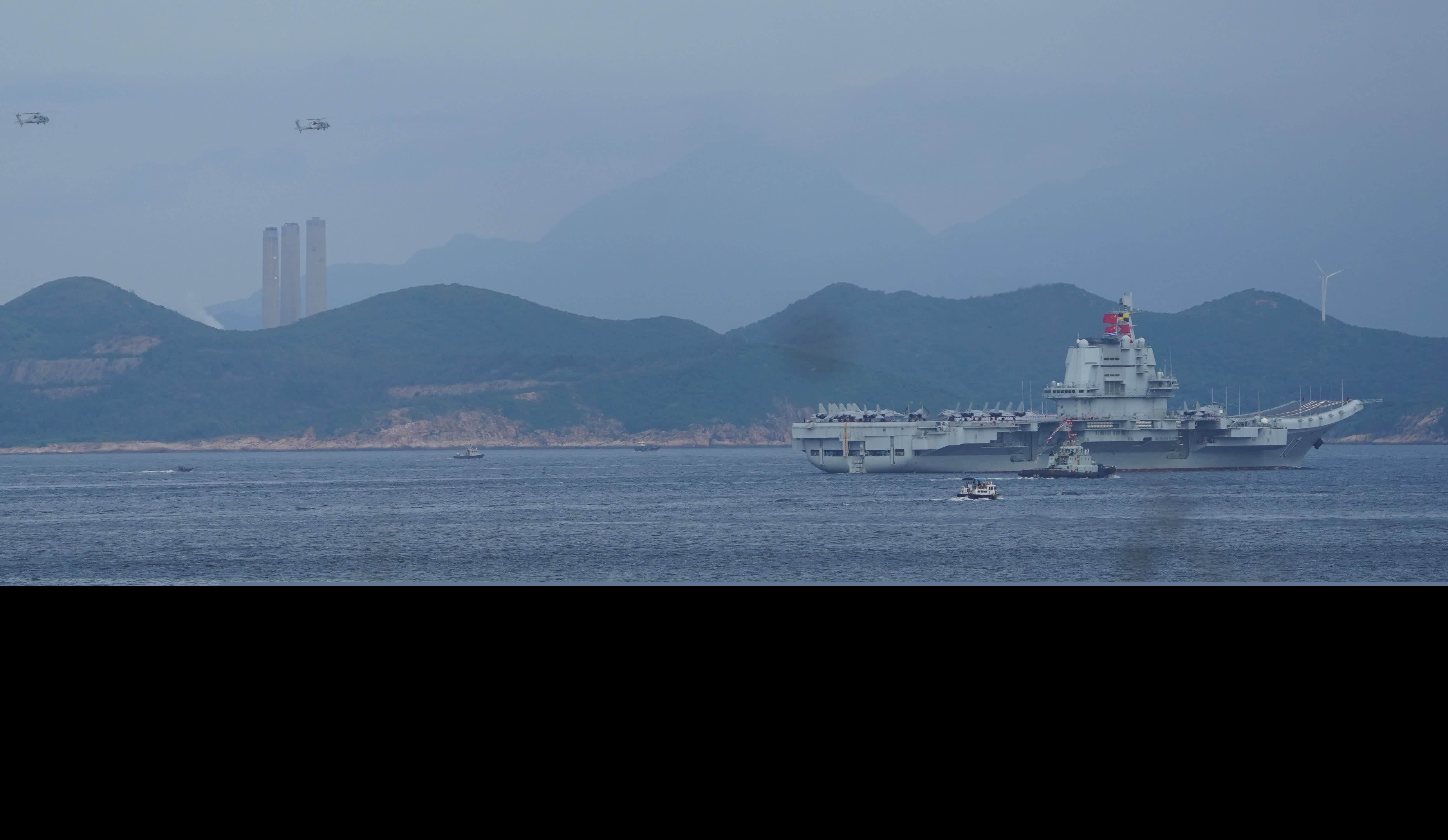 山東艦航母編隊訪港（香港文匯報記者曾興偉 攝）