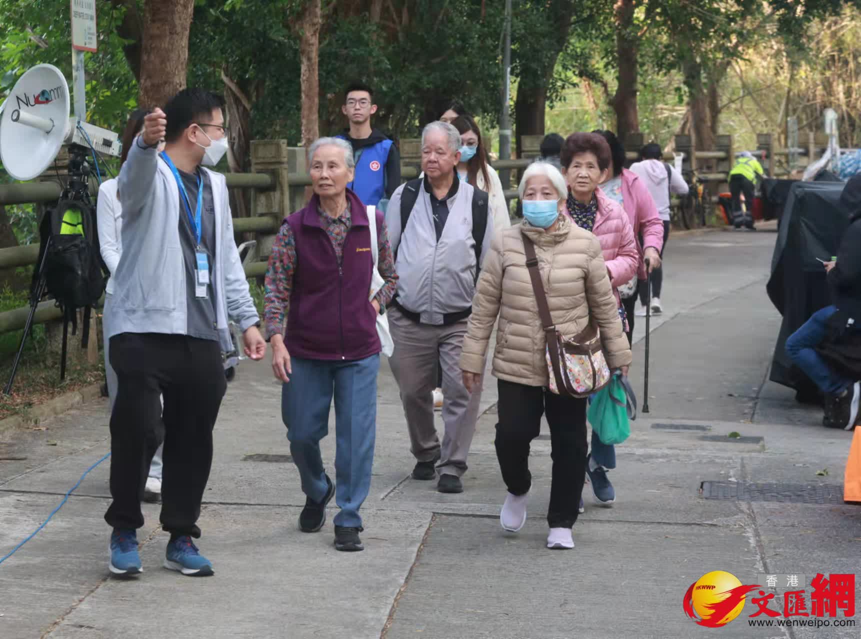 香港教師會李興貴中學投票站情況（香港文匯報記者劉國權攝）