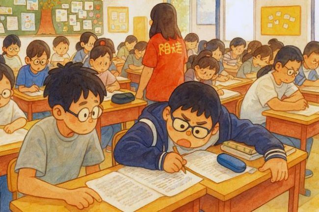 明明上了补习班,数学却躺得更平了