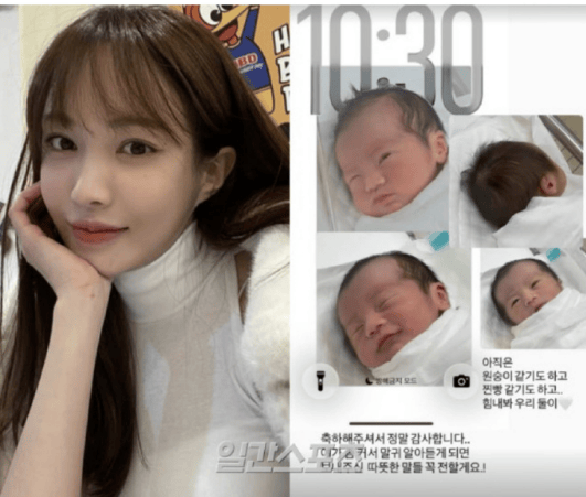韩国恋综女嘉宾徐敏在官宣生子:小家伙看着像只猴