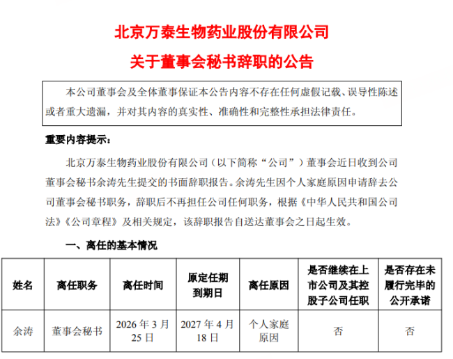 百万元年薪也留不住?500亿巨头董秘辞职