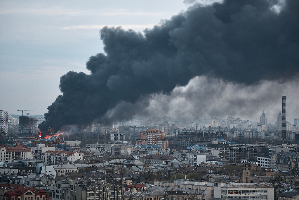 乌克兰首都基辅遭袭